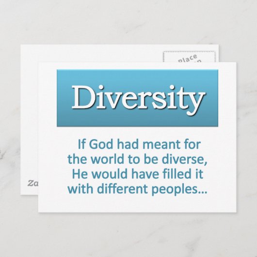Diversity-Definition Postkarte (Vorne/Hinten)