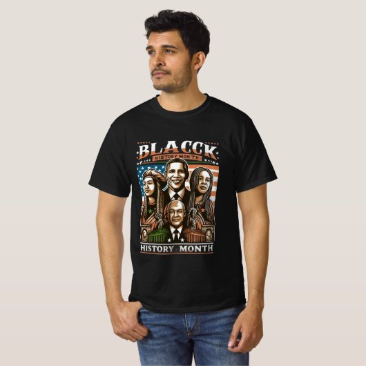 Diversity der Schwarzen Geschichte T-Shirt (Vorne ganz)