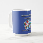 Diversity der Sprache. Internationale Muttersprach Kaffeetasse (Vorderseite Links)