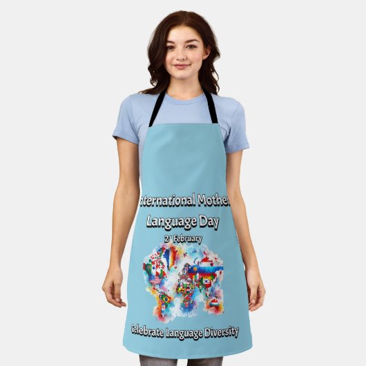 Diversity der Sprache. Internationale Muttersprach Schürze (Getragen)