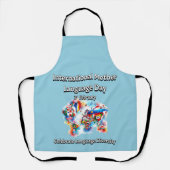 Diversity der Sprache. Internationale Muttersprach Schürze (Vorderseite)