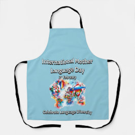 Diversity der Sprache. Internationale Muttersprach Schürze