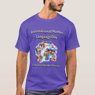 Diversity der Sprache. Internationale Muttersprach T-Shirt