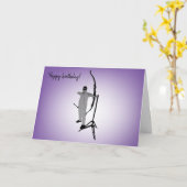 Diversity Designs Boy Curvy Blind Archer Card Karte (Gelbe Blume)