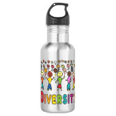 Diversity Edelstahlflasche (Vorderseite)
