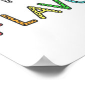 Diversity Eiscreme-Liebe aller Aromen Zitat Poster (Ecke)