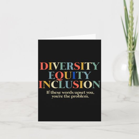 Diversity Equity Inclusion  Karte (Vorderseite)