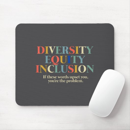 Diversity Equity Inclusion  Mousepad (Mit Mouse)