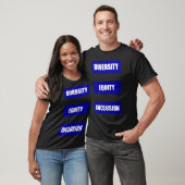 Diversity Equity Inclusion Pack-Aufkleber1 T-Shirt (Unisex)