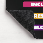 Diversity Equity Inclusion Respekt vor dem bestehe Mousepad (Ecke)