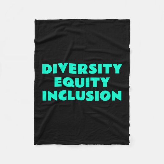 Diversity Equity Inclusion - Slogan für soziale Ge Fleecedecke (Vorderseite)