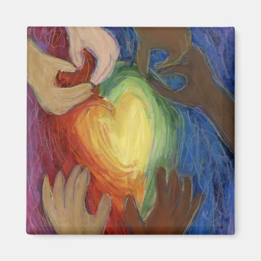 Diversity, Equity, & Inclusive (DEI)-Kühlschrankma Magnet (Vorne)