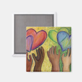 Diversity, Equity, & Inclusive (DEI)-Kühlschrankma Magnet (Vorderseite/Rückseite)