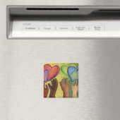Diversity, Equity, & Inclusive (DEI)-Kühlschrankma Magnet (In Situ (Geschirrspüler))