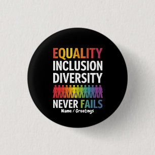 Diversity Equity Liebe gewinnt Gleichheit und Inte Button