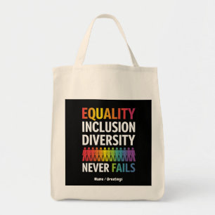Diversity Equity Liebe gewinnt Gleichheit und Inte Tragetasche