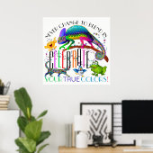 Diversity Ermutigung Akzeptanzplakat Poster (Heimbüro)