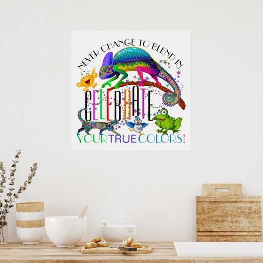 Diversity Ermutigung Akzeptanzplakat Poster (Küche)