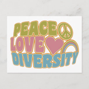 DIVERSITY für die PEACE-LIEBE Postkarte