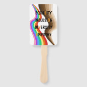 Diversity für Gleichheit und Integration Empathy-H Fächer (Vorderseite)