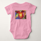 Diversity für Herz und Liebe Art Custom Bodysuit Baby Strampler (Rückseite)