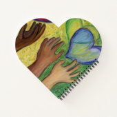 Diversity für Herz und Liebe-Notebook oder Journal Notizblock (Rückseite)