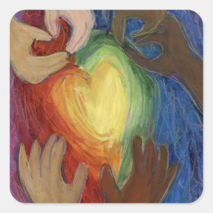 Diversity für Lieben und Hände Art Decal Sticker