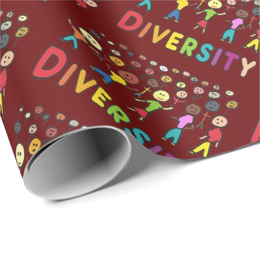 Diversity Geschenkpapier (Rolleneckpunkt)