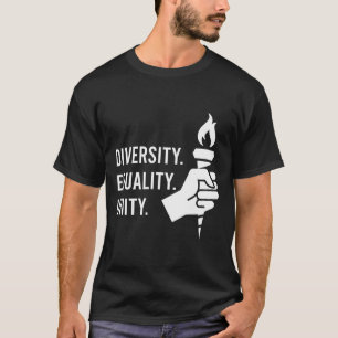 Diversity. Gleichheit. Einheit. Ein Feminist T-Shirt