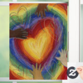 Diversity-Herz-Kreislauf-DEI-Fenster Fensteraufkleber (Zuhause)