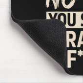 Diversity Hurts You Stud Orange Fck Funny Slogan Mousepad (Ecke)