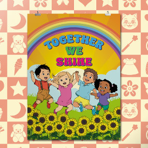 Diversity & Inclusion Inspirierendes Zitat-Nursery Poster