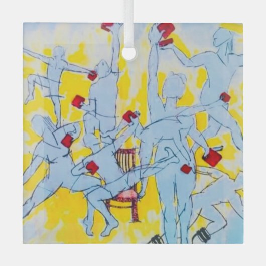 Diversity, Inklusion und Gemeindeverzierung Ornament Aus Glas (Vorderseite)