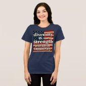 Diversity Is Our Strength Tri-Blend Shirt (Vorderseite voll)
