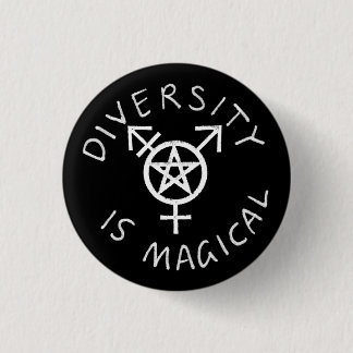 Diversity ist magischer Knopf Button