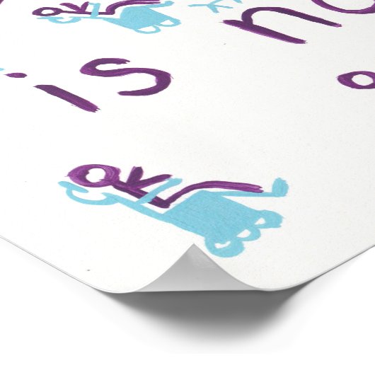 "Diversity ist natürlich" Strichmännchen Poster (Ecke)