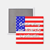 Diversity ist Patriotic Magnet (Vorderseite/Rückseite)