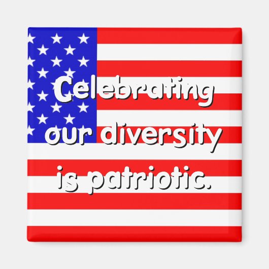 Diversity ist Patriotic Magnet (Vorne)