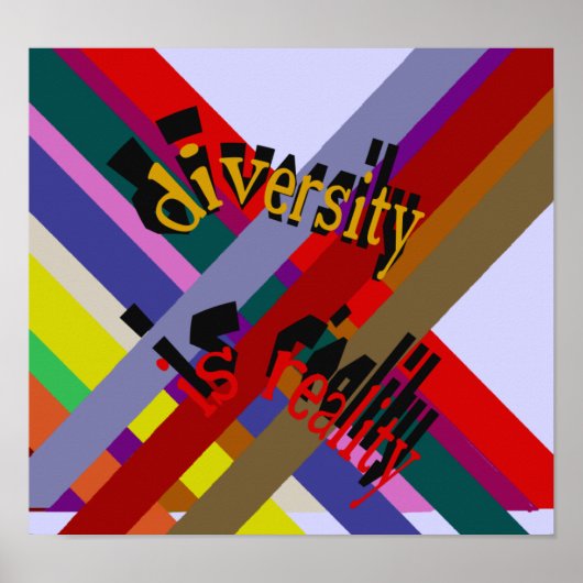 Diversity ist Reality Poster (Vorne)