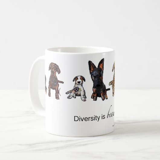 Diversity ist schön kaffeetasse (Vorderseite Links)