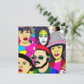 Diversity ist Spaß Feiertagskarte (Stehend Vorderseite)