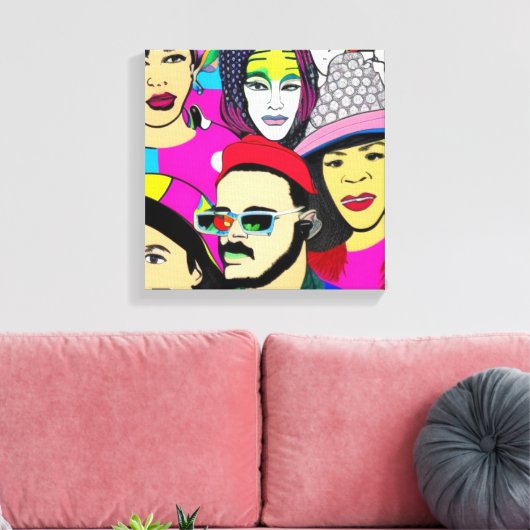 Diversity ist Spaß Leinwanddruck (Insitu (Wohnzimmer))