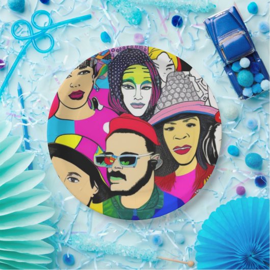 Diversity ist Spaß Pappteller (Party)