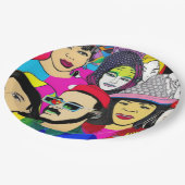 Diversity ist Spaß Pappteller (Schrägansicht)