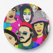 Diversity ist Spaß Pappteller (Vorderseite)