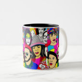 Diversity ist Spaß Zweifarbige Tasse (VorderseiteRechts)