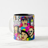Diversity ist Spaß Zweifarbige Tasse (Vorderseite Links)