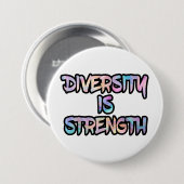 Diversity ist Stärke Button (Vorne & Hinten)