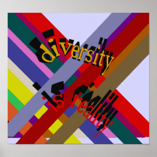 Diversity ist Wirklichkeits-Plakat Poster