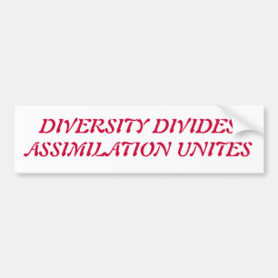 Diversity ist zum Kotzen Autoaufkleber